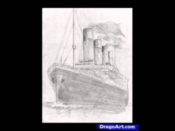 Титаник рисование