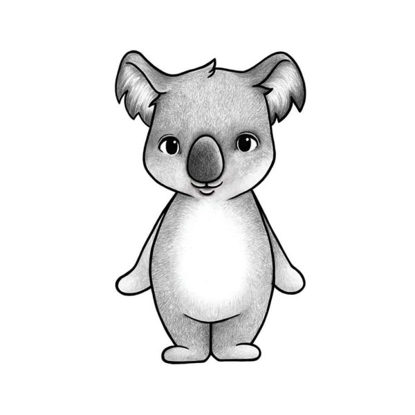 Коала картинки для срисовки