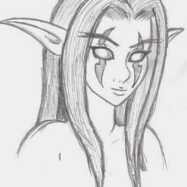 Эльф карандашом