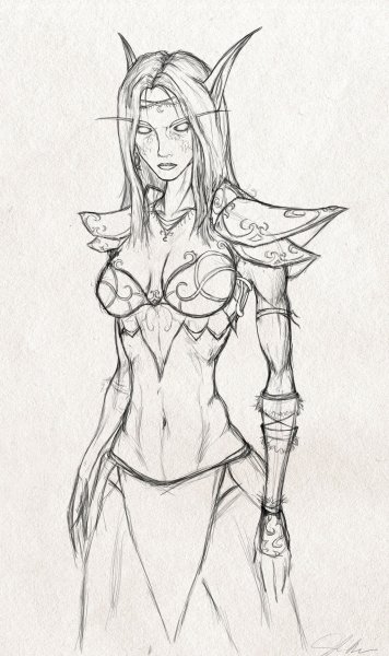 Эльфийки для рисования