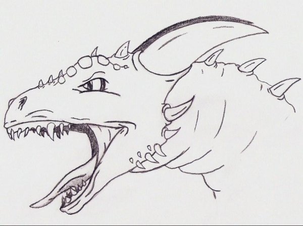 Дракон рисунок легкий