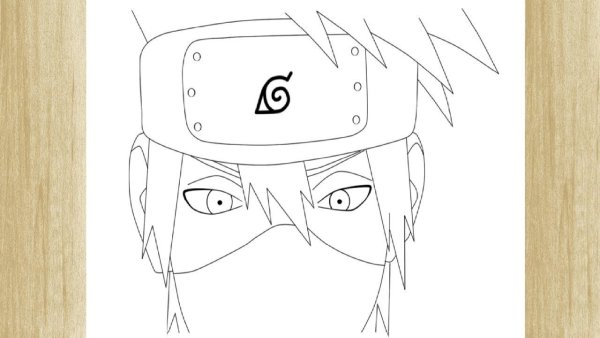 Рисунки Наруто карандашом Какаси