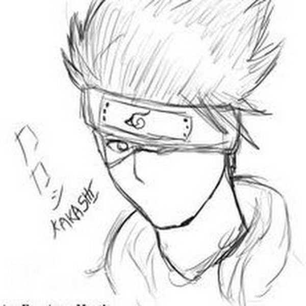 Наруто рисование Какаси
