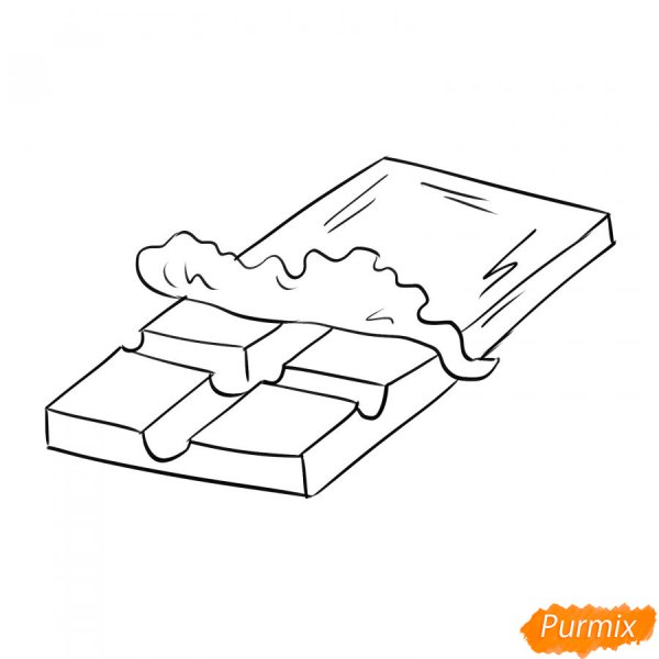 Шоколадка карандашом