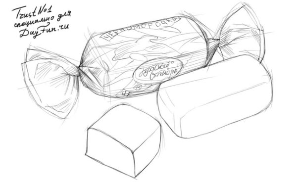 Раскраска конфеты