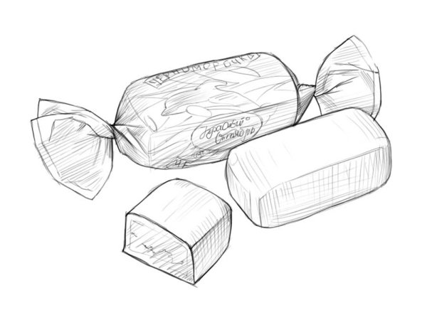 Раскраска конфеты