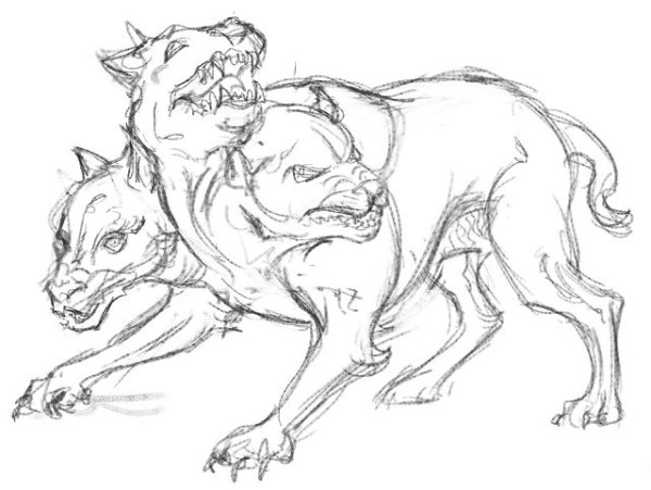 Цербер Аида раскраска