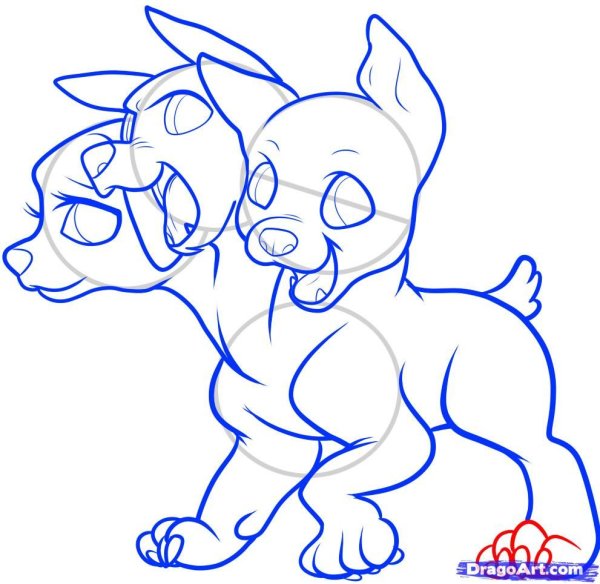 Цербер рисунок