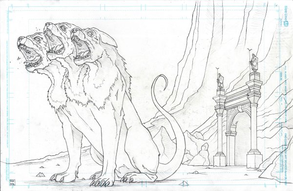 Цербер Аида раскраска