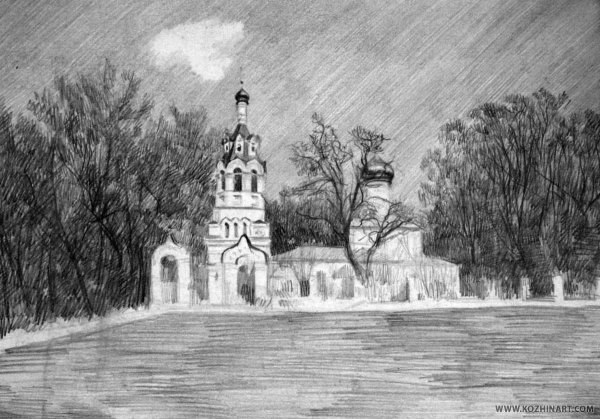 Храм карандашом