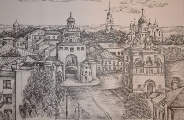 Город Владимир иллюстрации