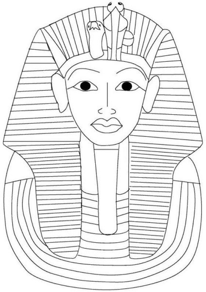 Египетский фараон раскраска