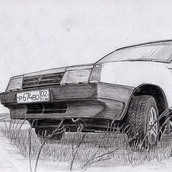 ВАЗ 2109 рисунок