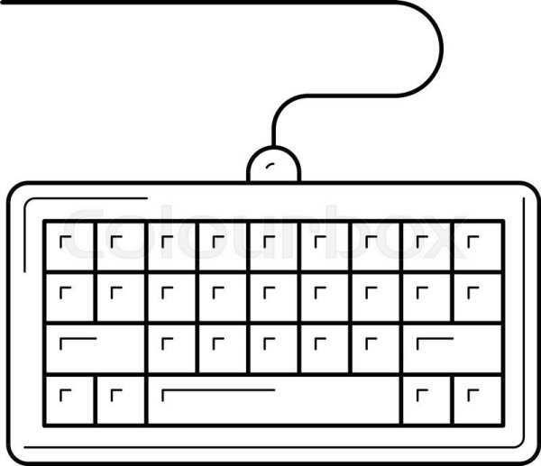 Клавиатура компьютера рисунок для детей