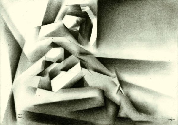 Кубизм карандашом