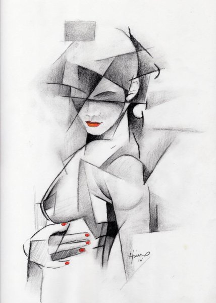 Набросок в стиле кубизма