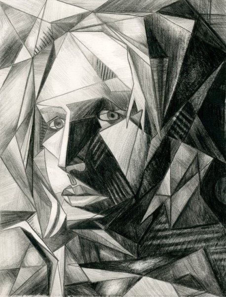 Пикассо кубизм Графика лицо