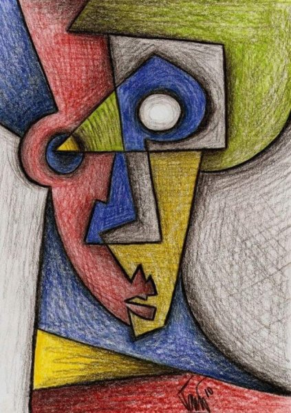 Кубизм карандашом