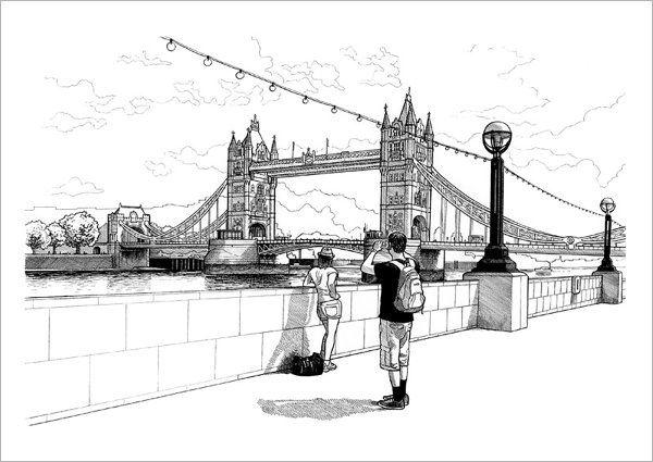 Рисунки Лондона для срисовки