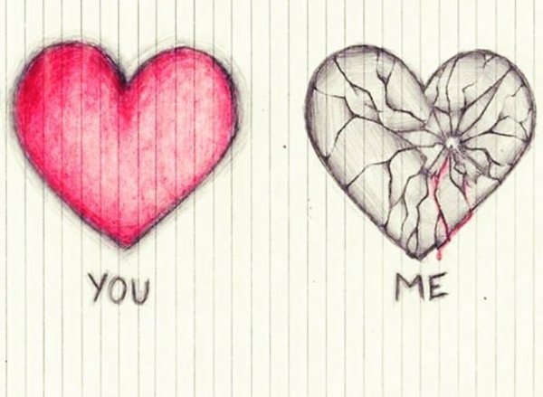 Объемное сердце нарисовать