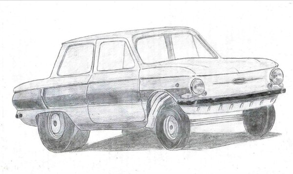 ЗАЗ 968 рисунок