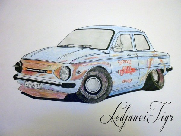 Запорожец ЗАЗ-968 М рисунок