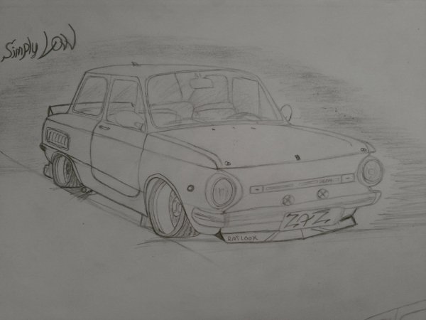 Запорожец ЗАЗ-968 М рисунок