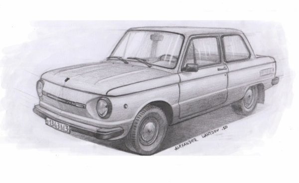 Раскраски машины Запорожец