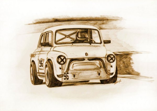 Запорожец ЗАЗ-968 М рисунок