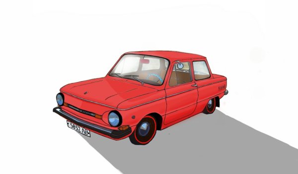 Запорожец рисунок карандашом