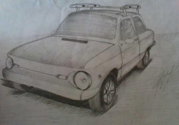 Запорожец ЗАЗ-968 М рисунок