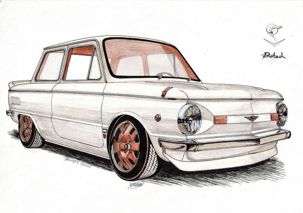 Запорожец ЗАЗ 965 рисунок