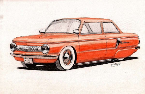 ЗАЗ-968 «Запорожец» нарисовать