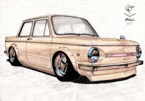 Запорожец рисунок