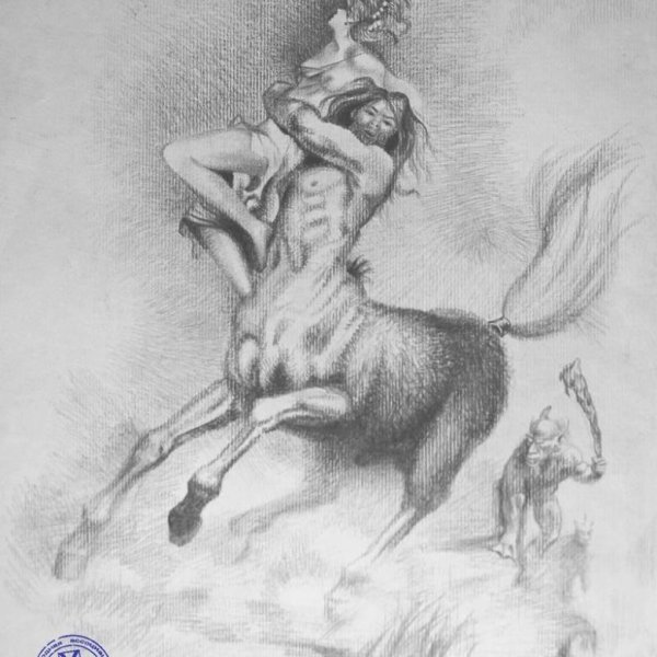 Эротическая картина с кентаврами