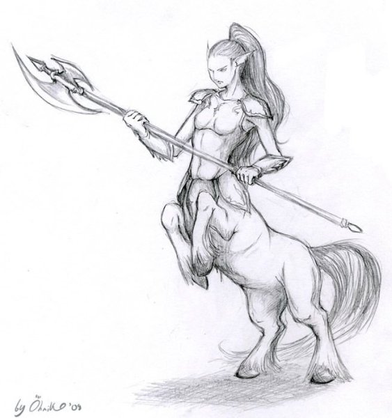 Кентавр для срисовки