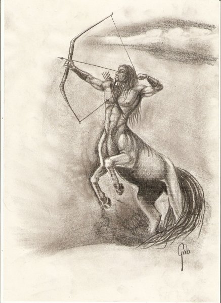 Сосуд с изображением кентавра и человека