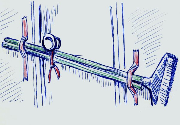 Забаррикадированная дверь