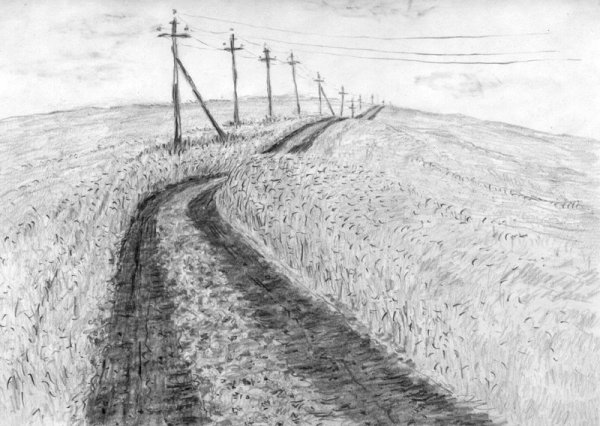 Дорога карандашом