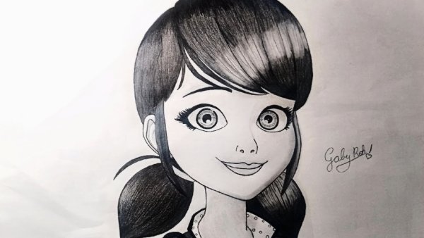 Маринетт рисунок для срисовки