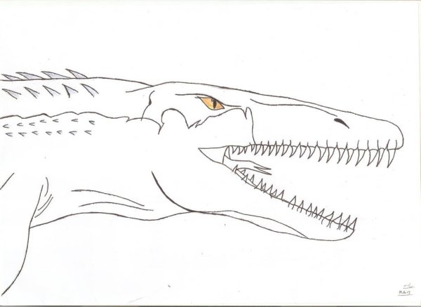 Раскраски динозавры Мозазавр