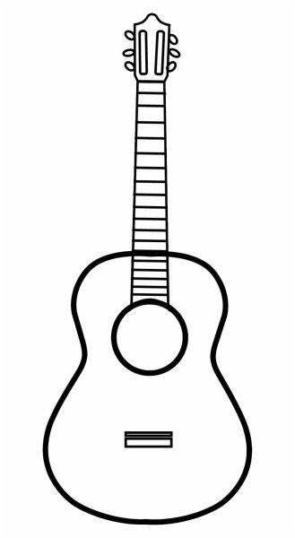 Нарисовать гитару