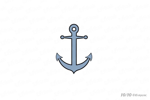 Якорь нарисовать