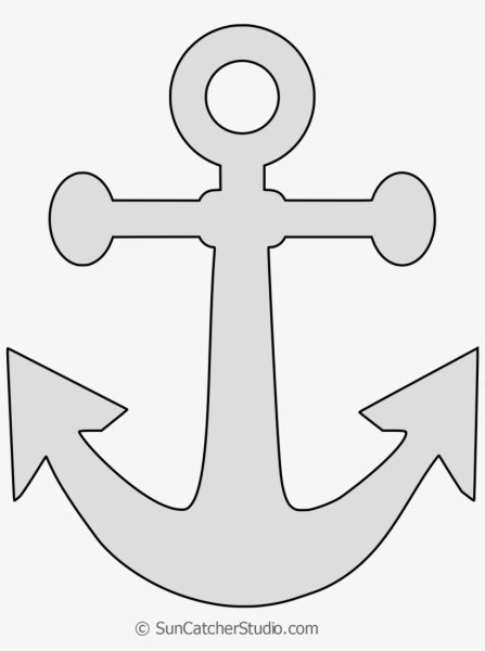 Трафарет якоря