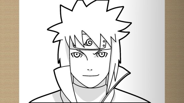 Минато Наруто рисунок карандашом