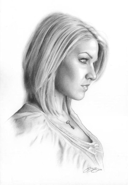 Портрет простым карандашом
