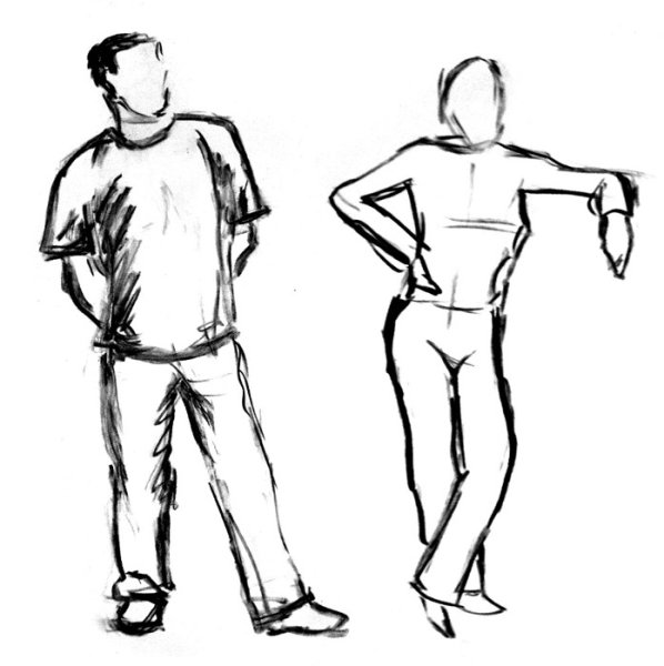 Человек в статике