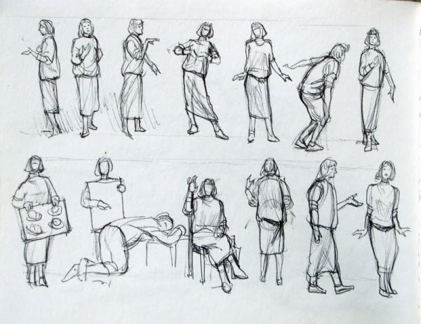 Наброски людей