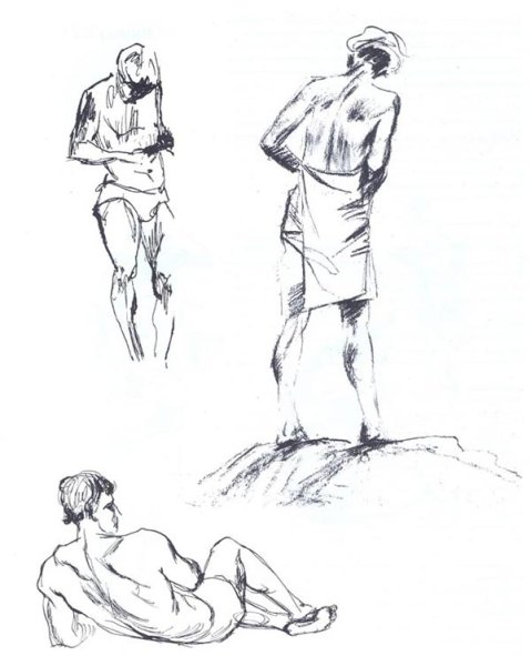 Зарисовки человеческой фигуры