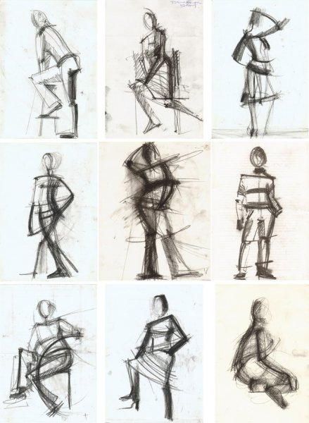 Наброски фигуры человека